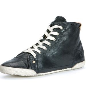 Frye Melanie Leather High-Top Sneakers